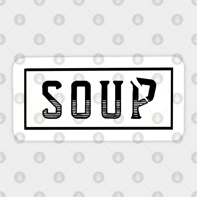 Split Pea Soup Sticker by UncommonImagery